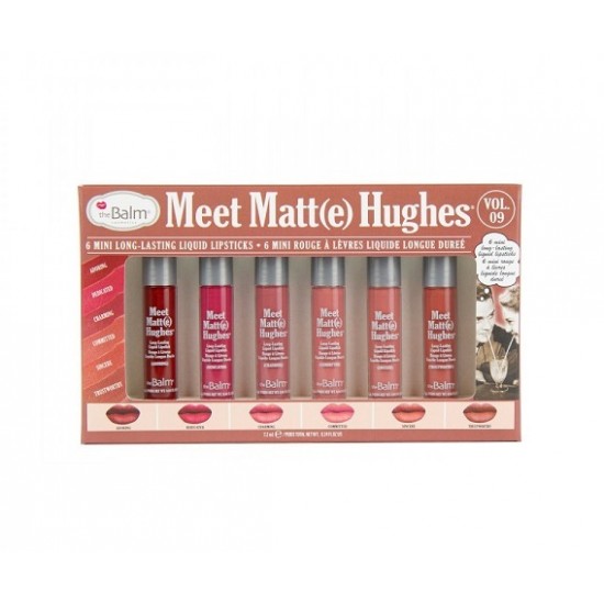theBalm Meet Matt Hughes Set Of 6 Mini Lipstick-Vol9